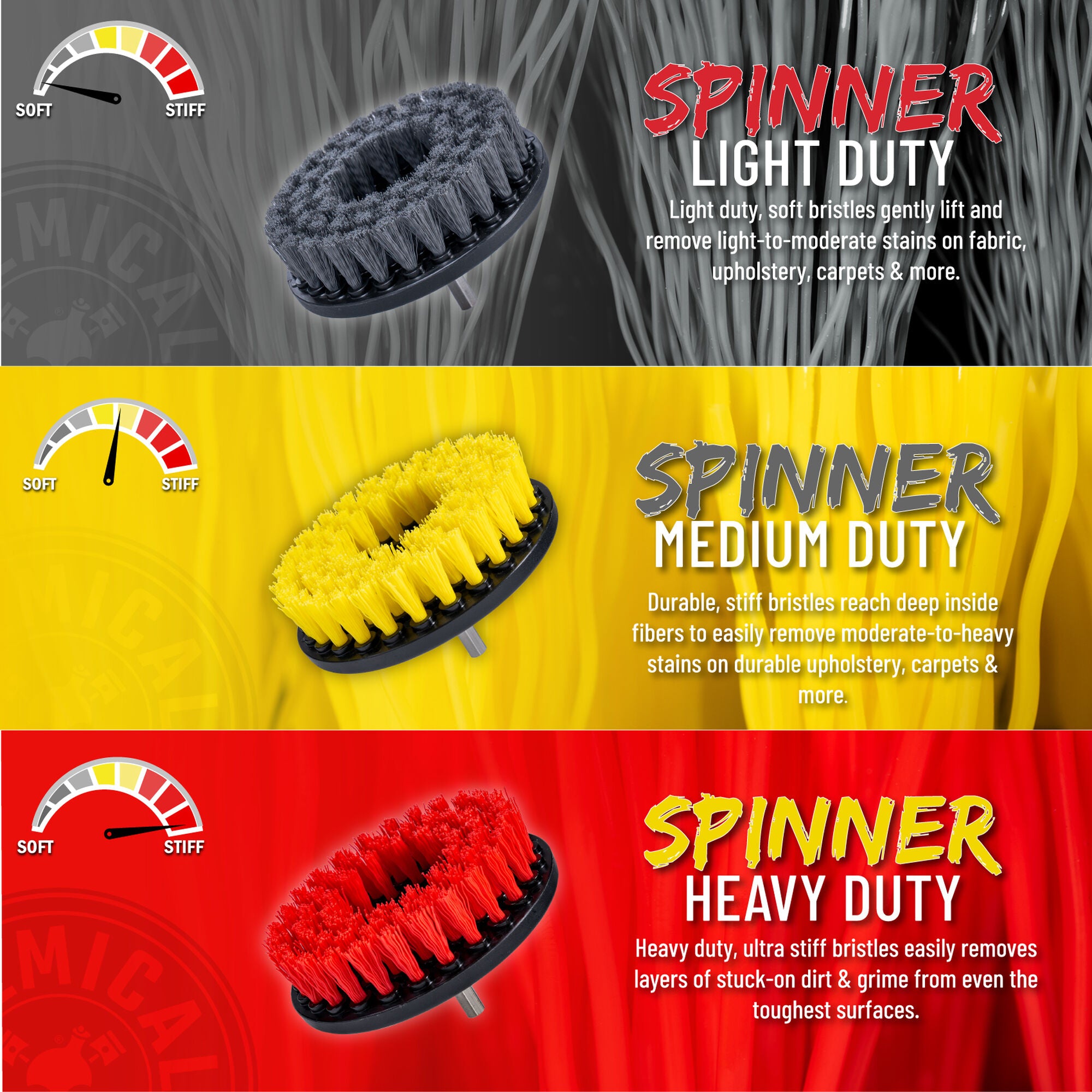 Chemical Guys Spinner Carpet Drill Brush. Medium Duty - Image 4