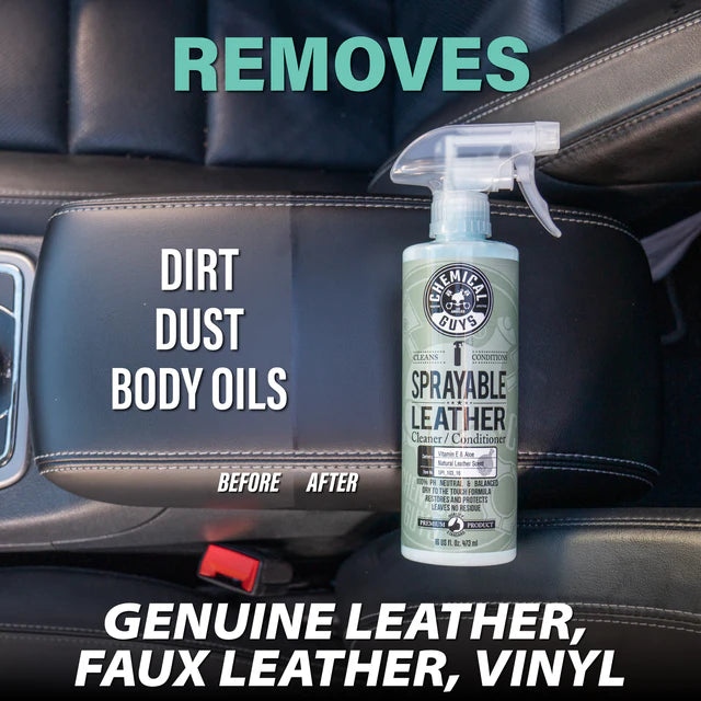 Sprayable Leather Cleaner & Conditioner Gallon with FREE Accessories - Image 2