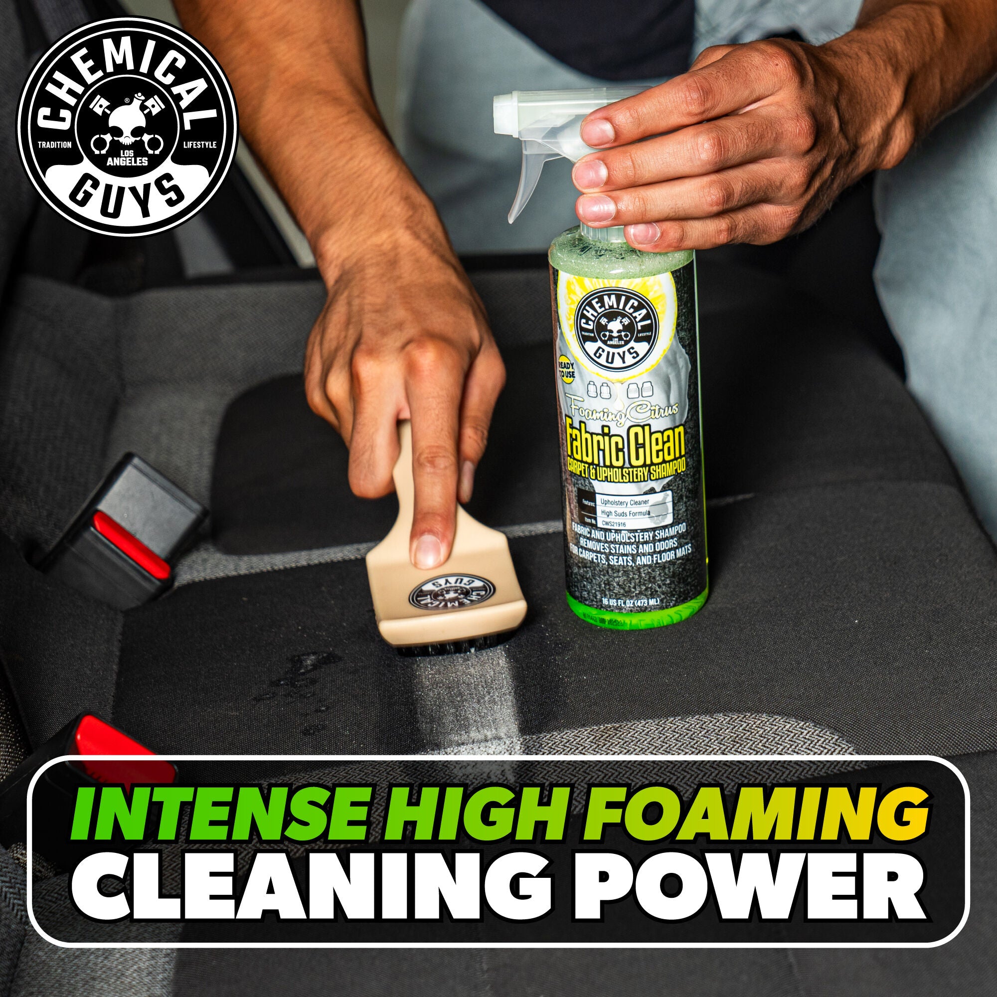Foaming Citrus Fabric Clean Carpet & Upholstery Shampoo - Image 2