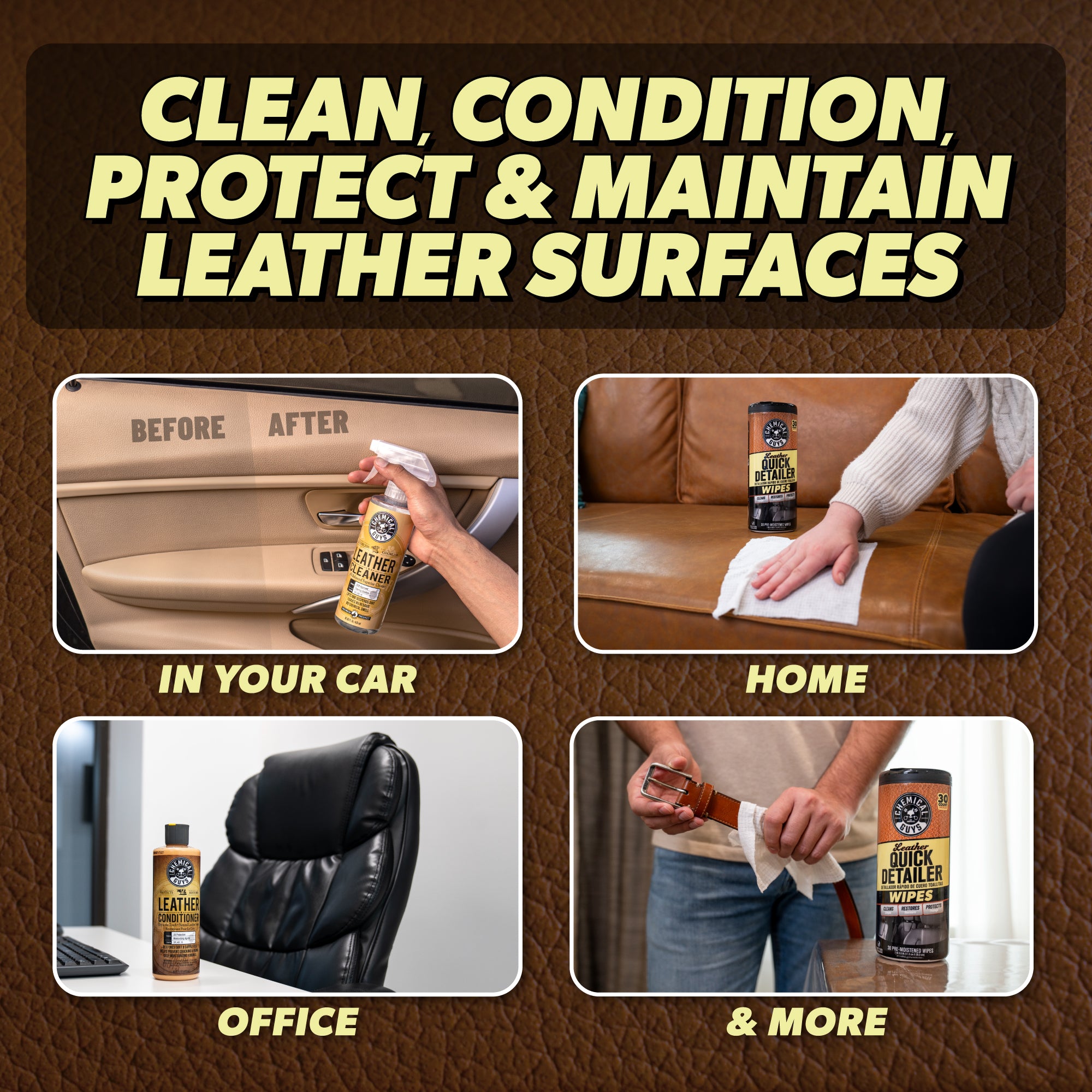 Clean. Condition. & Maintain Leather Care Kit - Image 3