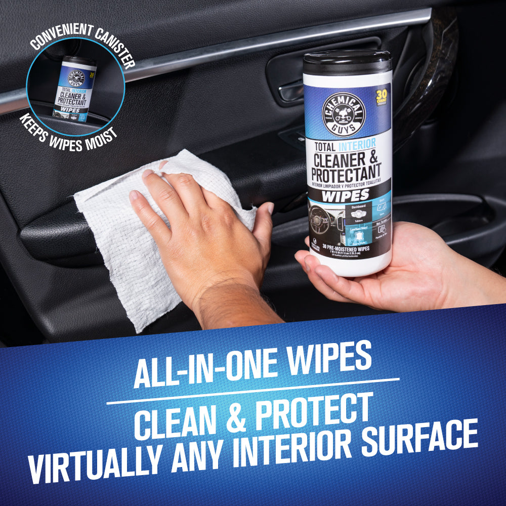 Total Interior Cleaner & Protectant Canister Wipes - Image 2